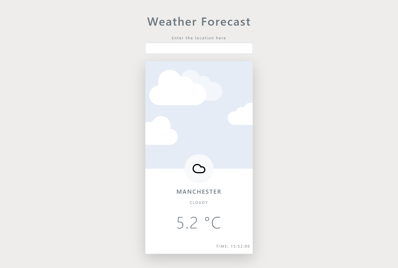Weather-forecast | A weather forecast project using html, css, js and ...